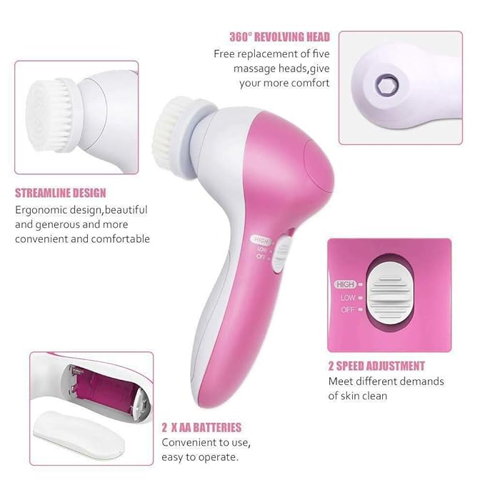 5-in-1 Face Cleansing Brush